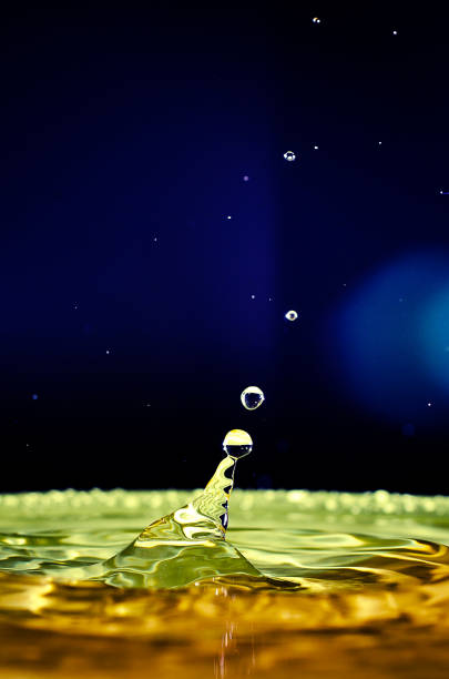 istock The water drop with interesting colorful blurred background 1134288283