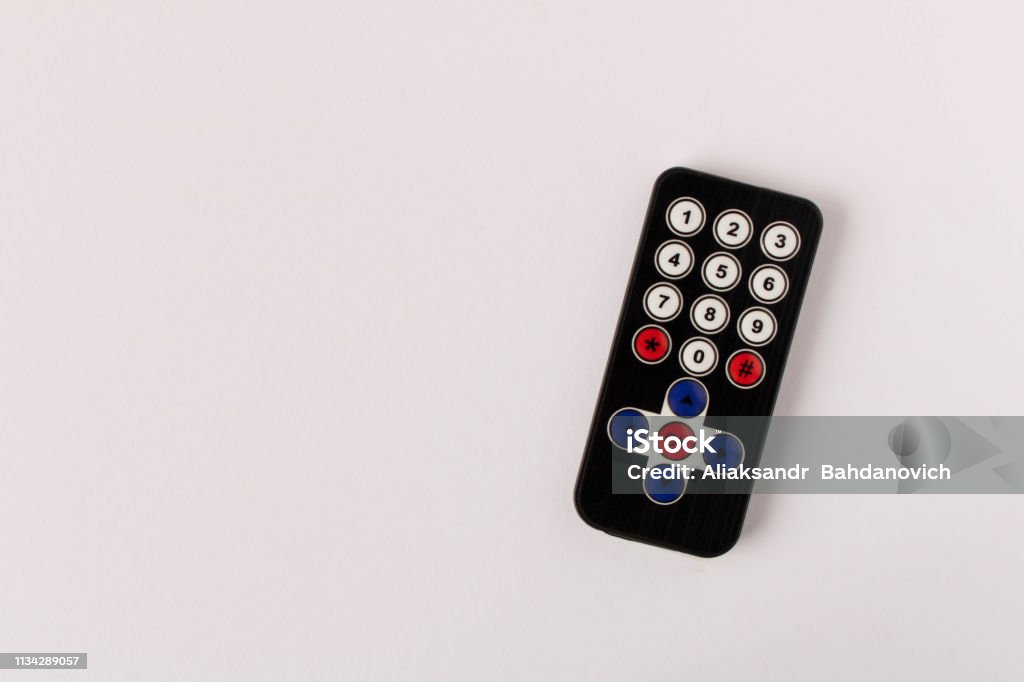 Small Size Remote Small Remote Control Isolated On White Background Stock Photo ...