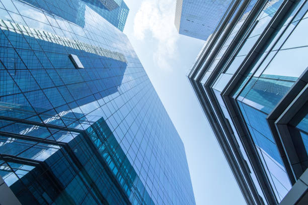 istock Gigantic skyscrapers from below 1134289114