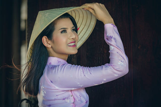 istock Vietnam traditional costume,Ao dai 1134293709