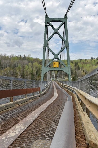The Tuque suspension bridge stock photo