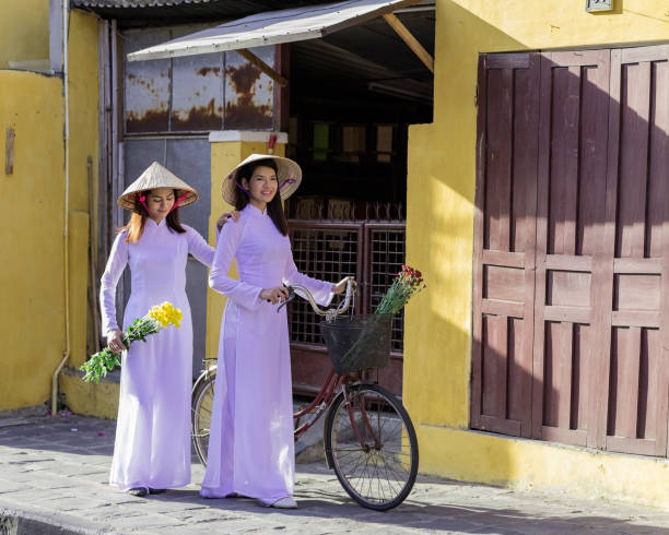 istock Vietnam traditional costume,Ao dai 1134293984