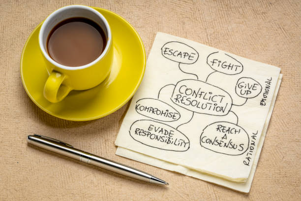 istock conflict resolution strategies on napkin 1134294150