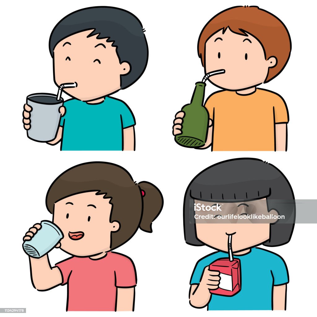 Trinker People Drinking Stock Illustration - Download Image Now - Adult ...