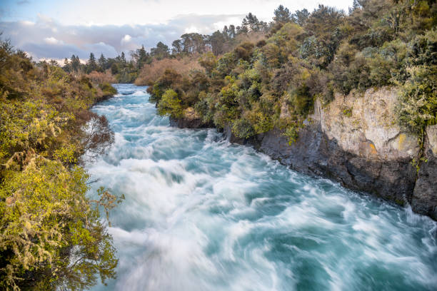 istock Powerful Huka Falls, New Zealand 1134298745