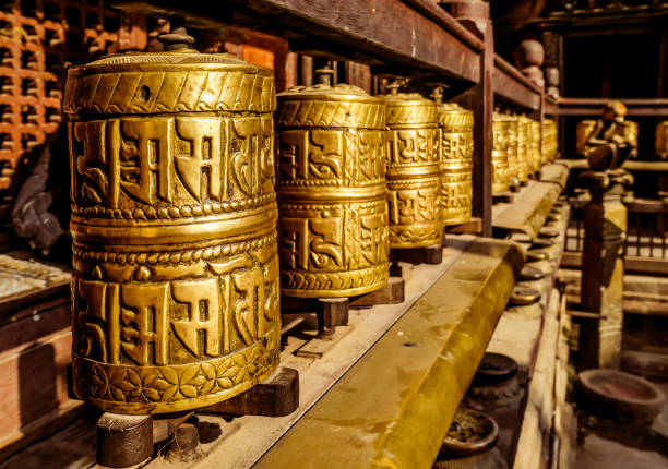 istock Nepal - Prayer Wheels Golden Temple 1134299140