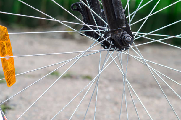 istock Bicycle wheel Fragments of a bicycle. 1134299554