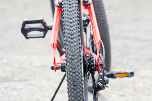 istock Bicycle wheel Fragments of a bicycle. 1134299577