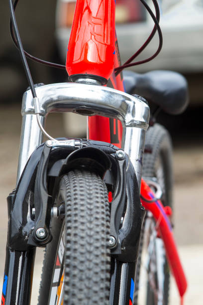 istock Bicycle wheel Fragments of a bicycle. 1134301022