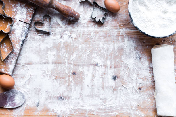istock The process of cooking, wooden background, top view 1134302999