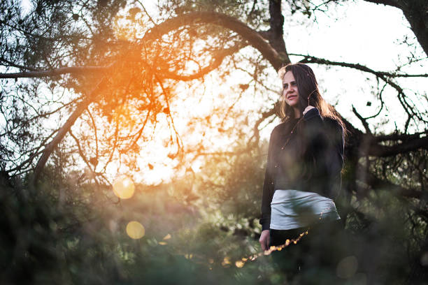 Happy Woman Enjoying Nature
