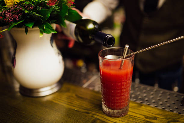 Red cocktail