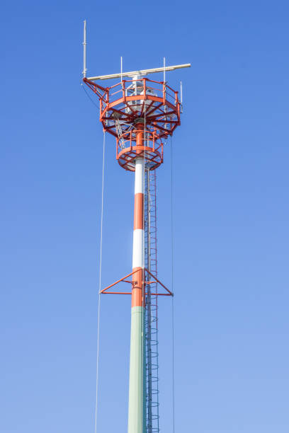 istock Top of tall antenna tower 1134309531