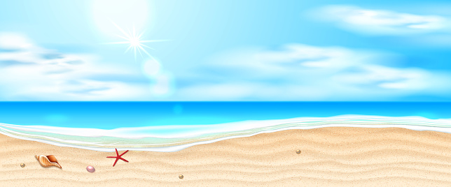 Vector Bờ Biển Xanh Sóng Cát Bờ Biển Hình minh họa Sẵn có - Tải xuống Hình  ảnh Ngay bây giờ - Biển, Bãi biển, Bầu trời - iStock