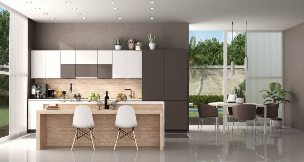 istock Modern kitchen of a modern villa 1134319733