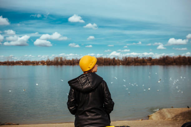 istock Life is beautiful, life is fun! Enjoying by the river. 1134319778