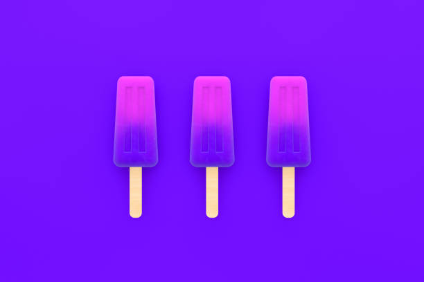 istock Ice cream stick, Popsicle, Minimal summer concept. 1134320090