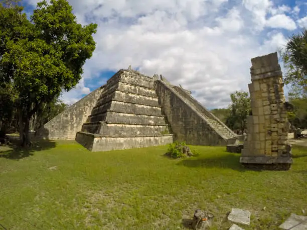 Photo of Mayan ruins of Chichen Itza one of Seven wonder of the world, Famous and populafr place in Mexico