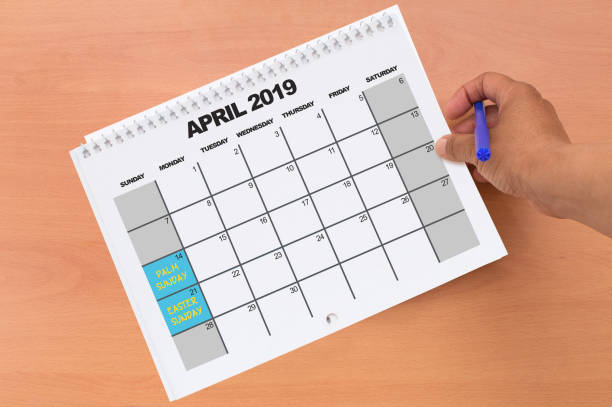 istock Easter and Palm Sunday April 2019 Calendar 1134326759
