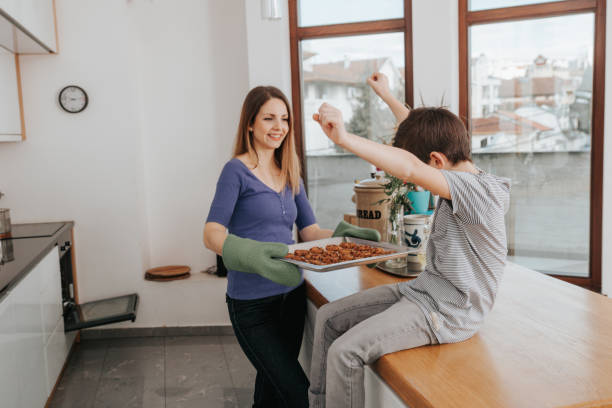 istock Baking Chocolate Chip Cookies for Family 1134326799