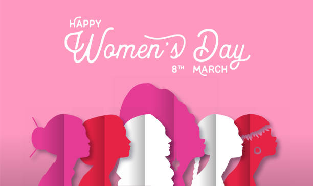 istock Happy Women's Day diverse culture women head card 1134327360