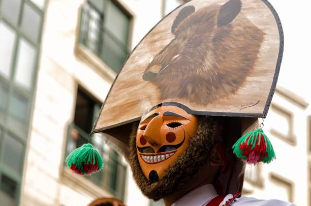 The photograph was taken in Verín (Orense) on March 3, 2019 at the Carnival. El Cigarrón, \