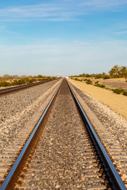 istock Rail Tracks in the Desert 1134327886