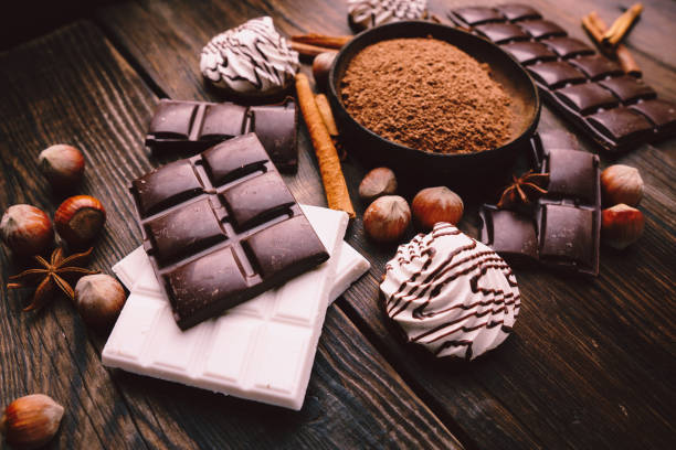 istock chocolate bars and cookies. confectionery design 1134331532
