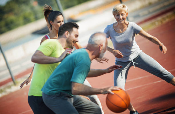 istock Basketball game with family. 1134333433