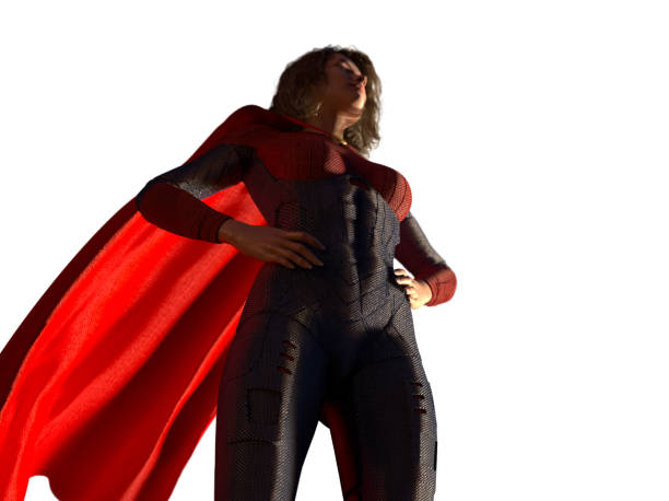 istock woman in superhero costume 3d render 1134334210