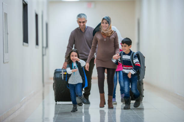 istock Muslim family waiting to leave 1134334229