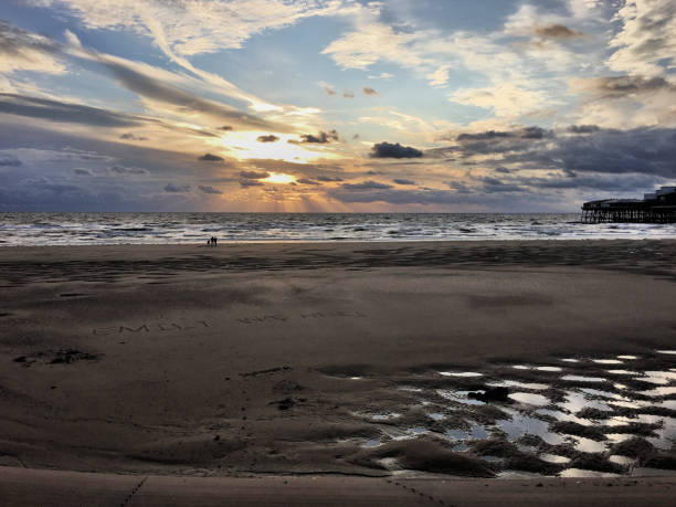 istock A view of a sunset over Blackpool 1134334485