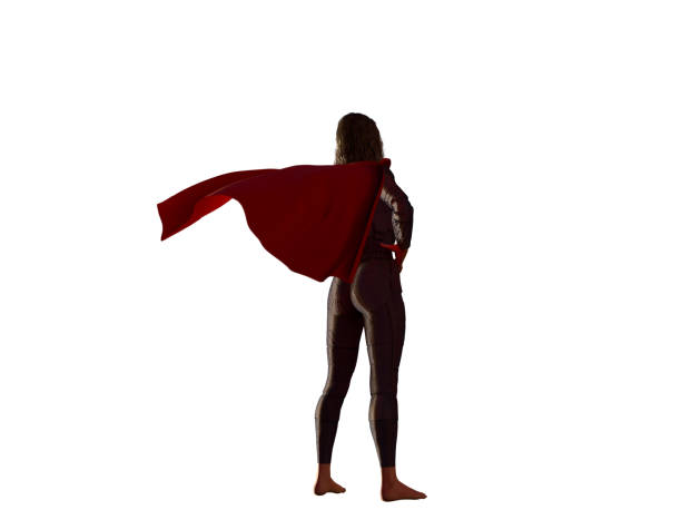 istock woman in superhero costume 3d render 1134334511