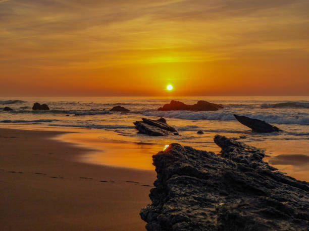 istock Guincho Beach, famous beach in Portugal 1134334643
