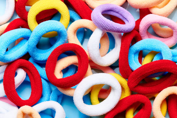 istock A pile of bright multi-colored scrunchy. 1134335739