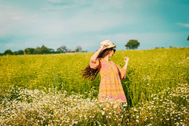 istock Sensual Girl In Green Field 1134338794