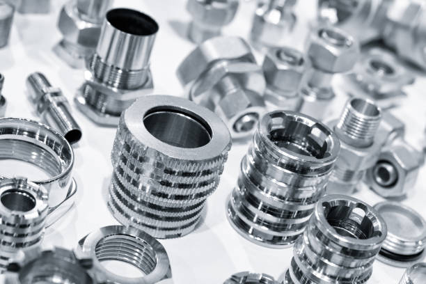 istock Many types of metal details industrial design background 1134339727