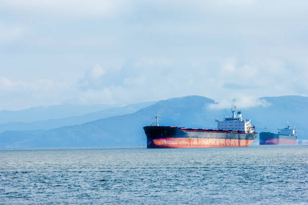 太平洋の石油タンカー - columbia oregon ストックフォトと画像