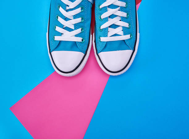 istock pair of blue textile sneakers 1134342232