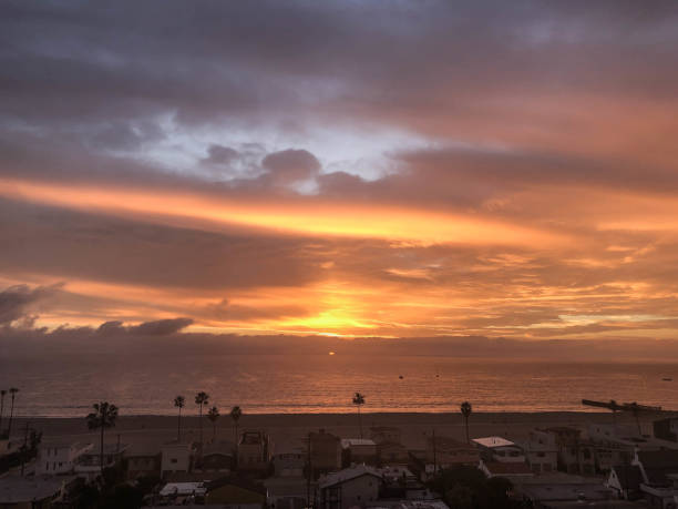 istock Bright colorful sunset over the pacific ocean in Playa del Rey, CA 1134343477