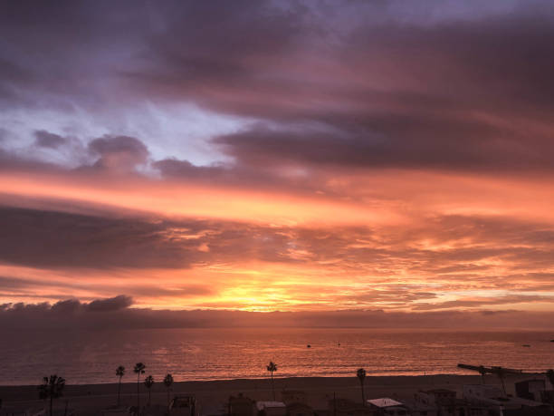 istock Bright colorful sunset over the pacific ocean in Playa del Rey, CA 1134343518