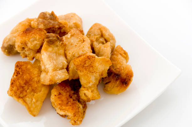 istock Pork snack, Pork rind, Pork scratching or pork crackling 1134343809