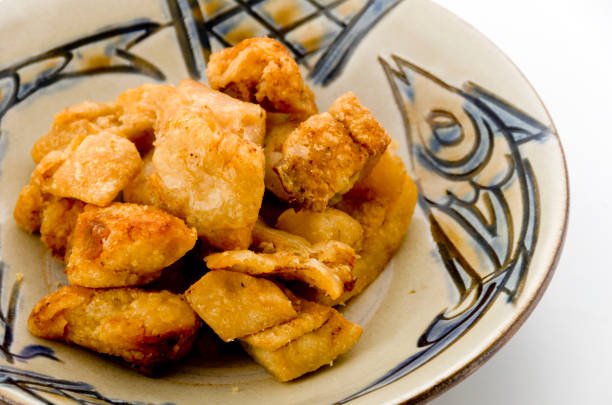 istock Pork snack, Pork rind, Pork scratching or pork crackling 1134343812