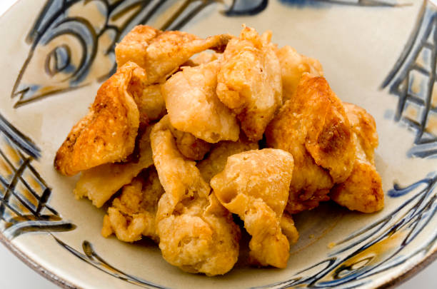 istock Pork snack, Pork rind, Pork scratching or pork crackling 1134343864