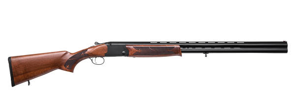 istock Classic double-barrell smooth-bore hunting rifle isolated on white background 1134344603