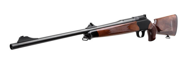 istock Gun rifle isolated on white background 1134344768