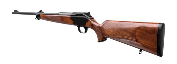 istock Gun rifle isolated on white background 1134344850