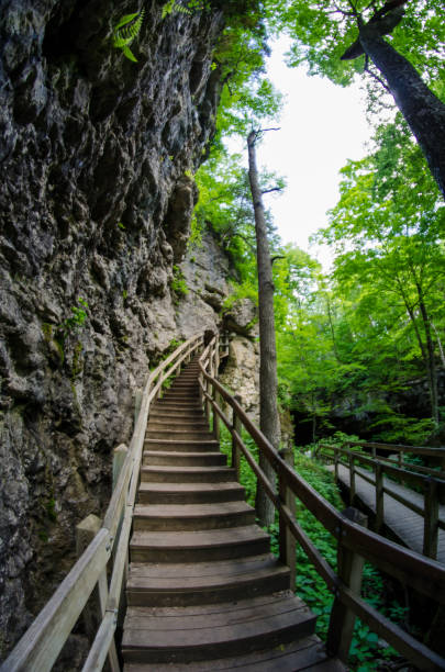 Maquoketa Caves SP - Stairway and Boardwalk