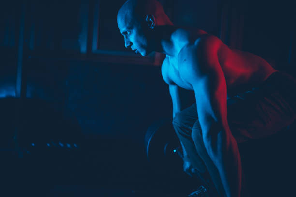 istock Bodybuilder deadlifting at the gym 1134358867