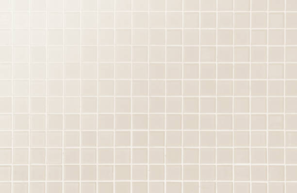 白またはクリームセラミック壁と床タイル抽象的な背景。 - bathroom contemporary office sparse ストックフォトと画像